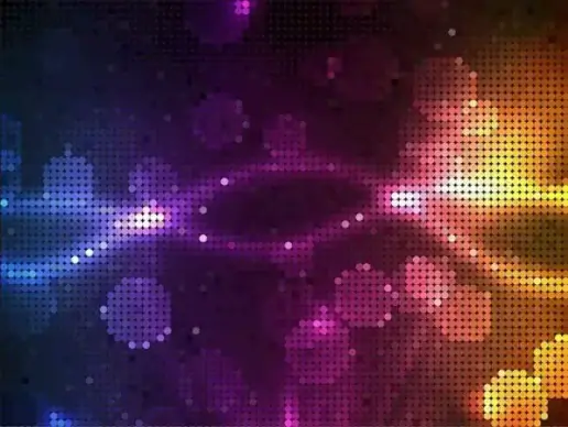Glowing Halftone Dots Vector Art