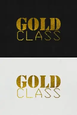 gold text effect