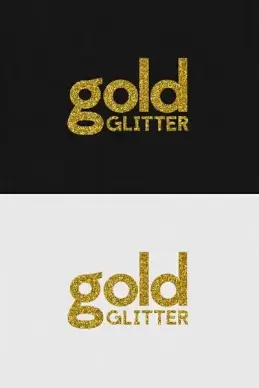 gold text effect
