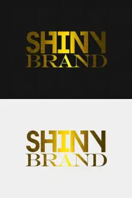 gold text effect