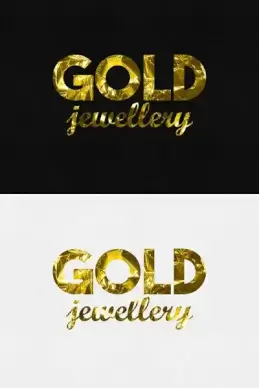 gold text effects