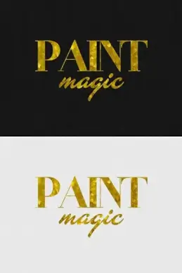 gold text effects
