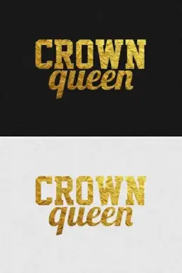 gold text effects