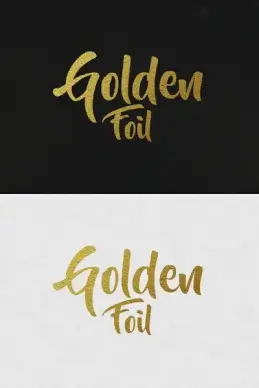 gold text effects