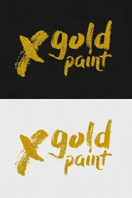 gold text effects