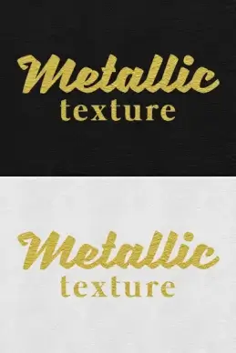 gold text effects