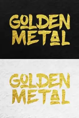 gold text effects