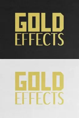 gold text effects