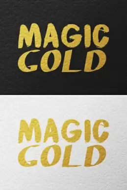 gold text effects