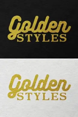 gold text effects