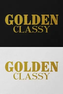 gold text effects