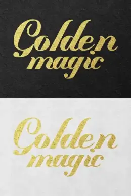 gold text effects