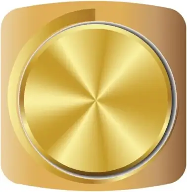 gold volume knob 01 vector