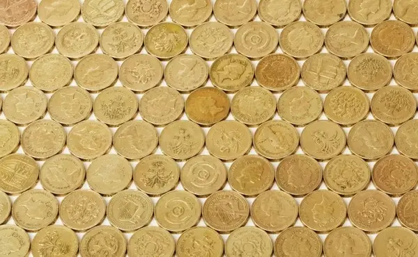 golden coins background