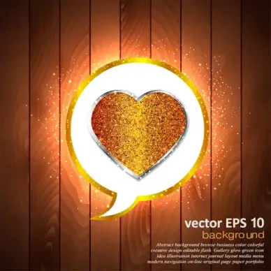 golden heart background