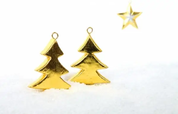 golden trees decoration