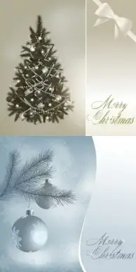 gorgeous christmas tree and the ball vector