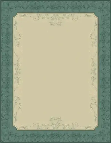 certificate border template elegant retro european seamless decor