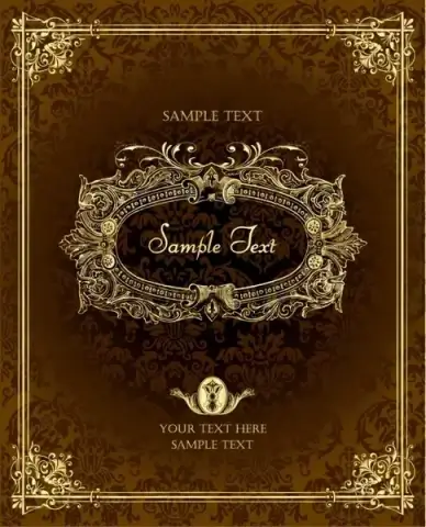 cover templates retro elegant formal luxury brown decor
