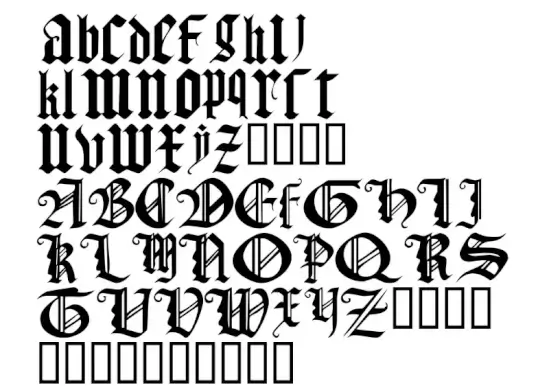 Gothic Texture Quadrata