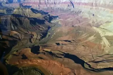 grand canyon aerial view landscape