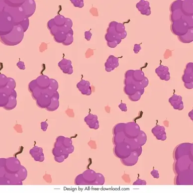 grape pattern template flat dynamic classic design