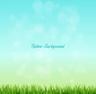 grass and sky nature background