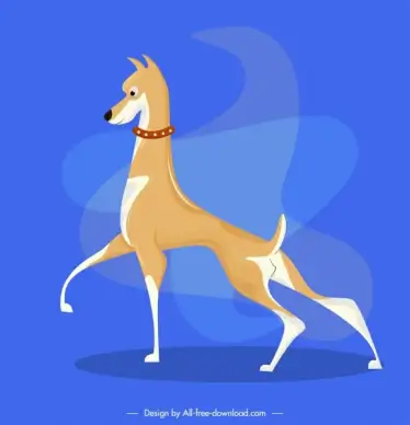 great dane species dog icon high legs sketch