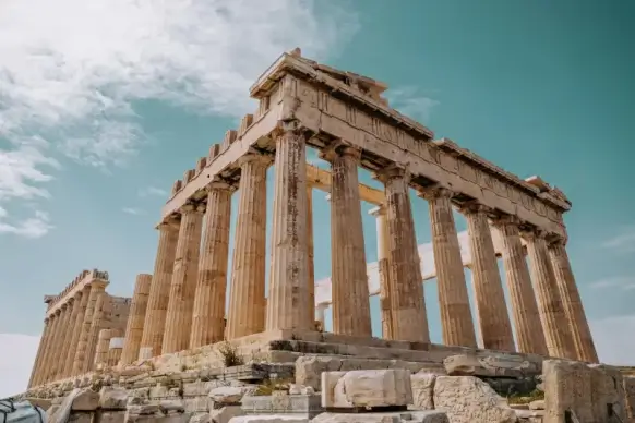 greece landscape picture ancient heritage scene 