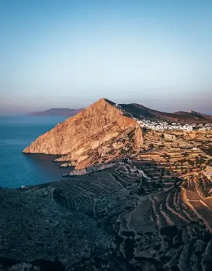 greece landscape picture beautiful mountain beach high view