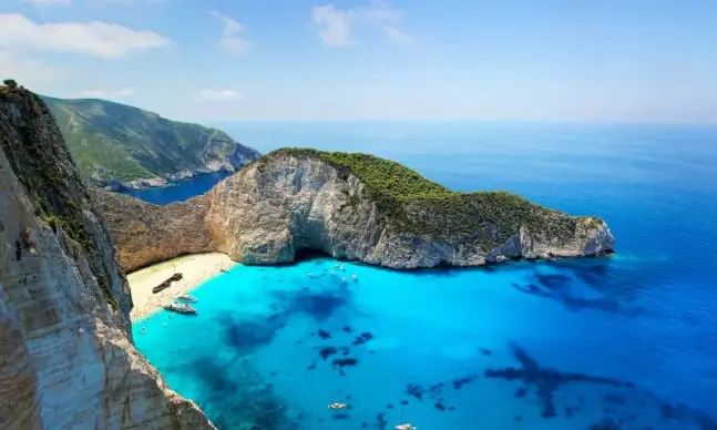 greece scenery picture beautiful sea scene high view