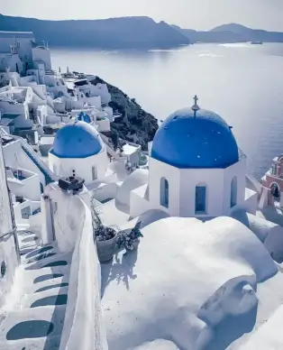 greece scenery picture elegant classic architectures