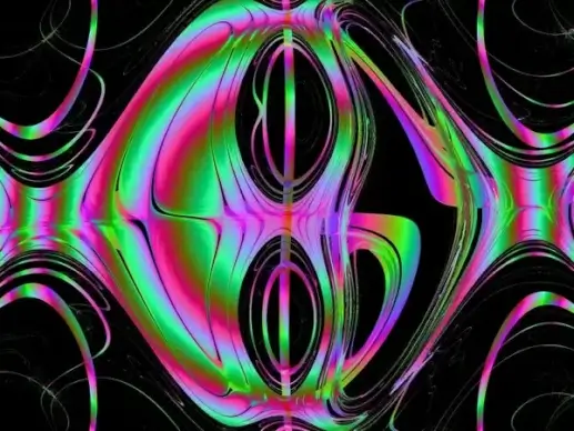 green and pink
