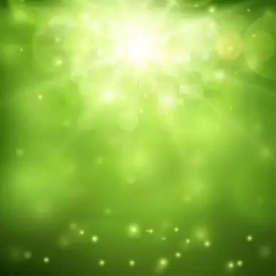 green blurred background and sunlight vector illustration