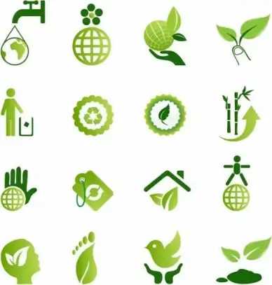 Green Environmental Icons