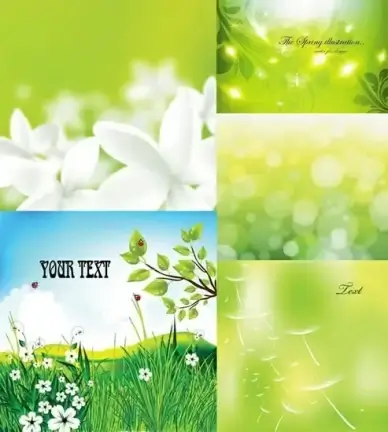 nature background templates bright colorful bokeh decor