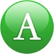 Green globe font