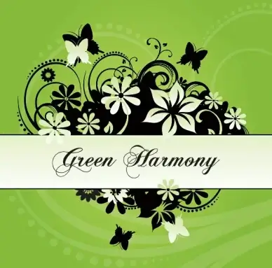 green harmony vector graphic