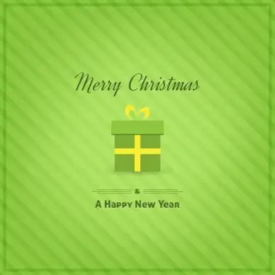 green merry christmas and happy new year