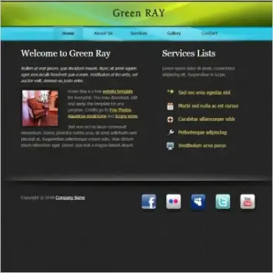 green ray