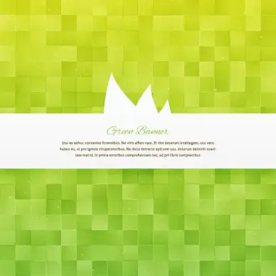 green square background