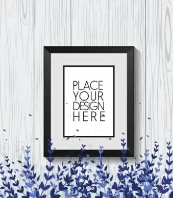 grey wood background blue trees decoration