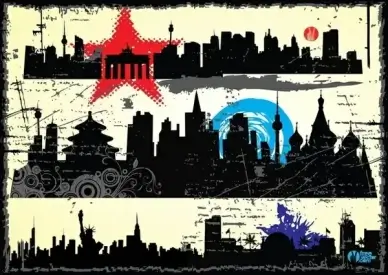 grunge city graphics
