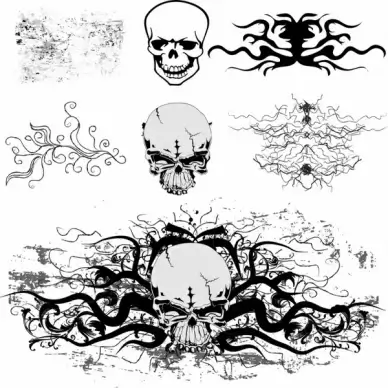 Grunge skull