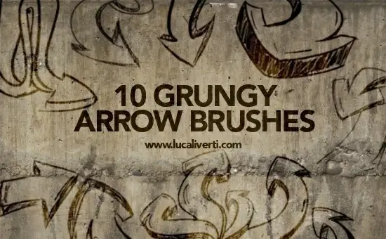 Grungy Arrow  Brushes