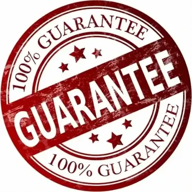 Guarantee stamp - Stock Image