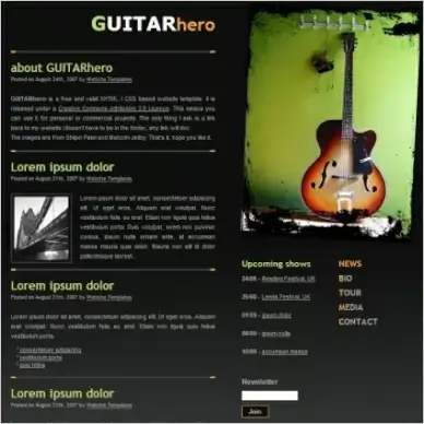GUITARhero Template