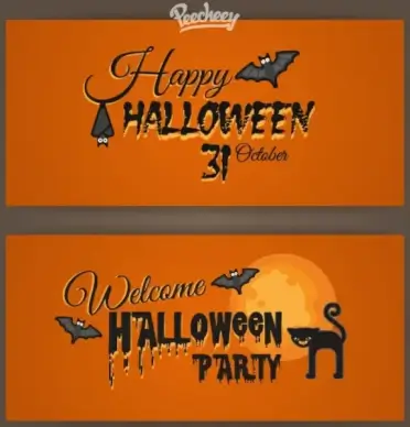 halloween banner set