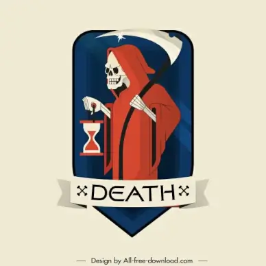 halloween label template horrible death sketch