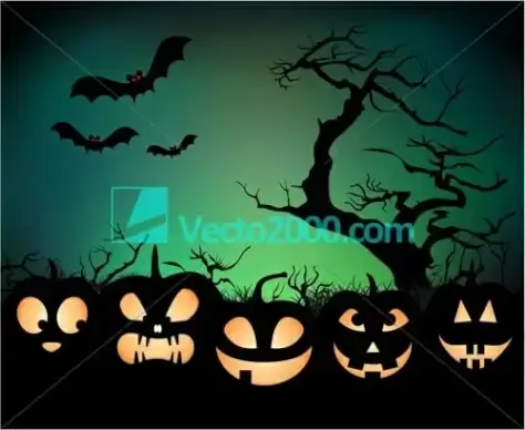 Halloween night background